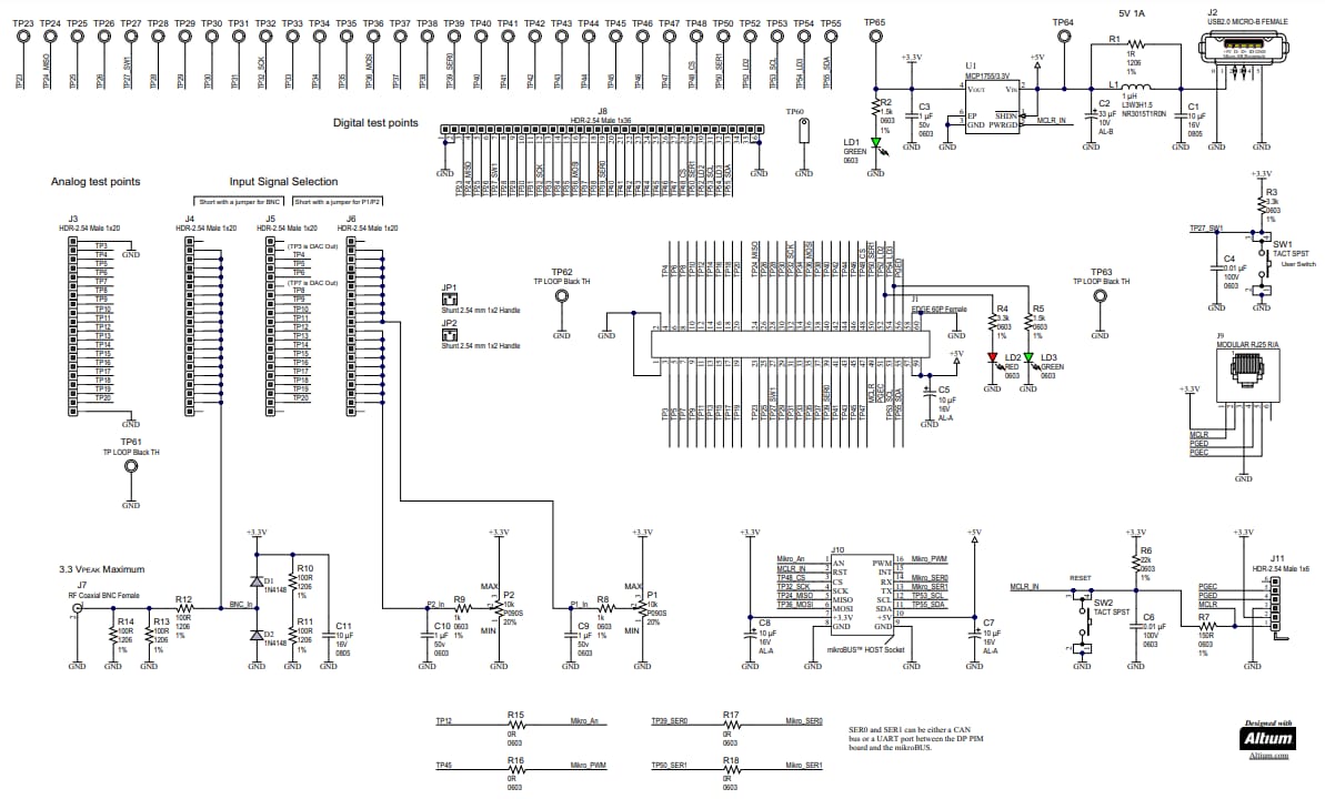 原理图 - Microchip Technology DM330029数字电源开发板